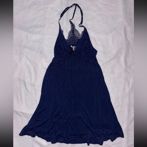 Victoria’s Secret Y2K Crochet Panel Night Gown Dress SZ.XS Strapy Flowy Lingerie